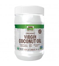Кокосова олія Now Foods Real Food Organic Virgin Coconut Oil 355ml